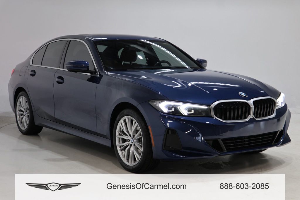 Phytonic Blue Metallic 2024 BMW 3 Series Sedan All-Wheel Drive 8-Speed Automatic