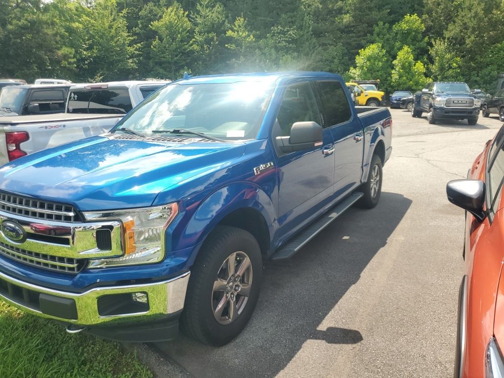 Lightning Blue 2018 Ford F-150 Pickup Truck Four-Wheel Drive Automatic