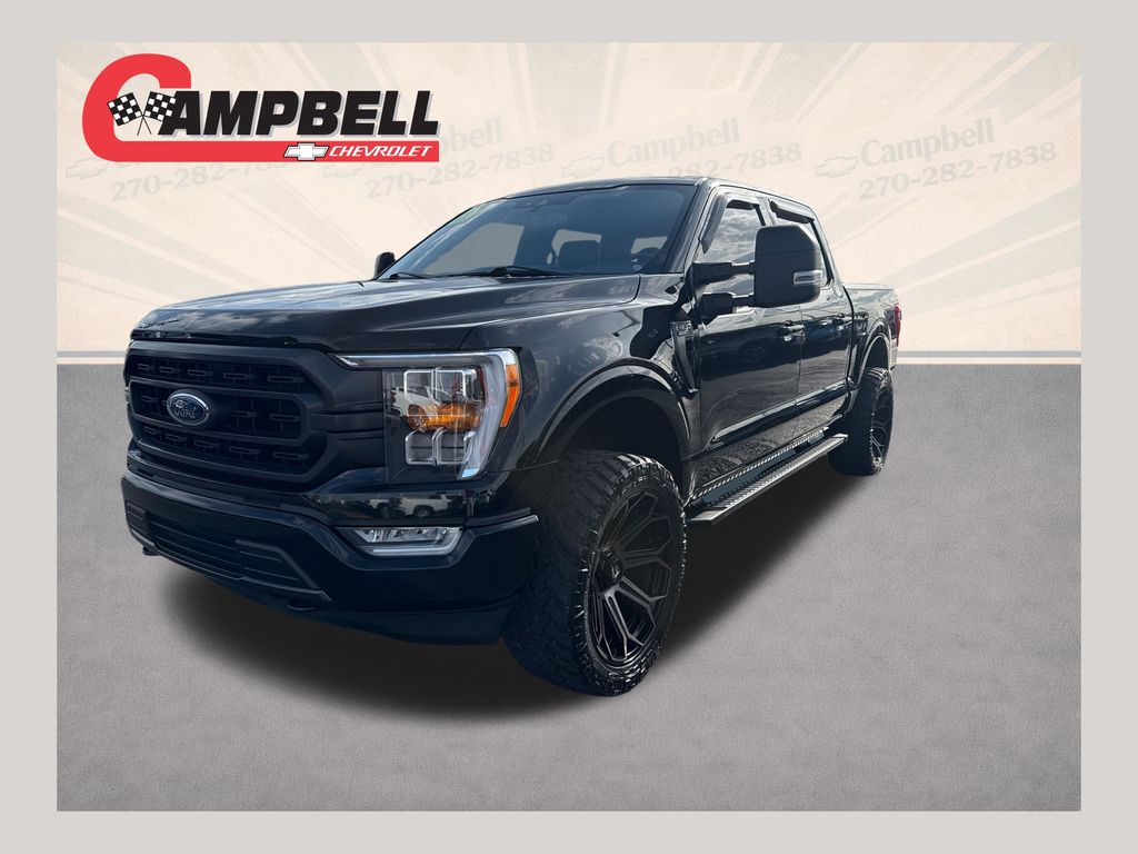 Black Metallic 2021 Ford F-150 XLT SuperCrew 4WD Pickup Truck Four-Wheel Drive Automatic