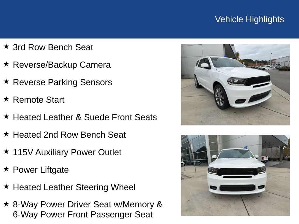 2019 Dodge Durango GT Plus RWD