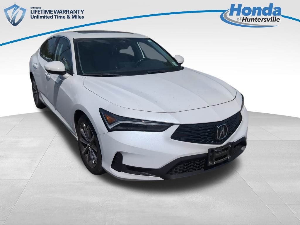 White 2023 Acura Integra FWD Sedan Front-Wheel Drive Continuously Variable Transmission