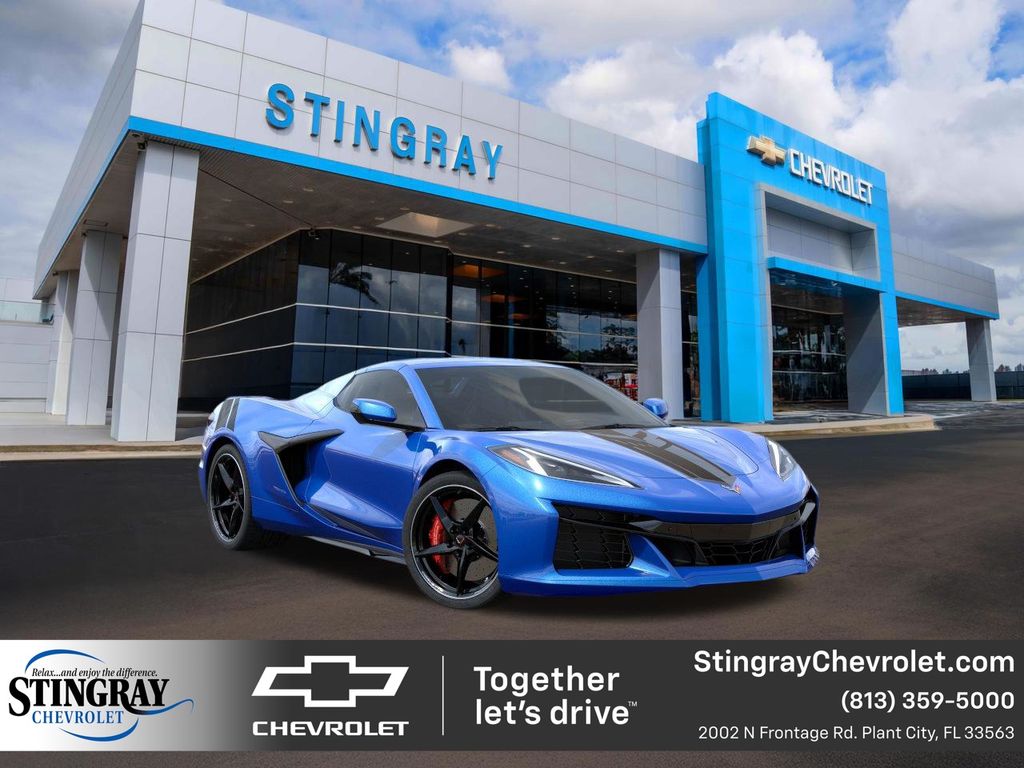 Riptide Blue Metallic 2025 Chevrolet Corvette E-Ray Convertible All-Wheel Drive 8-Speed Dual Clutch