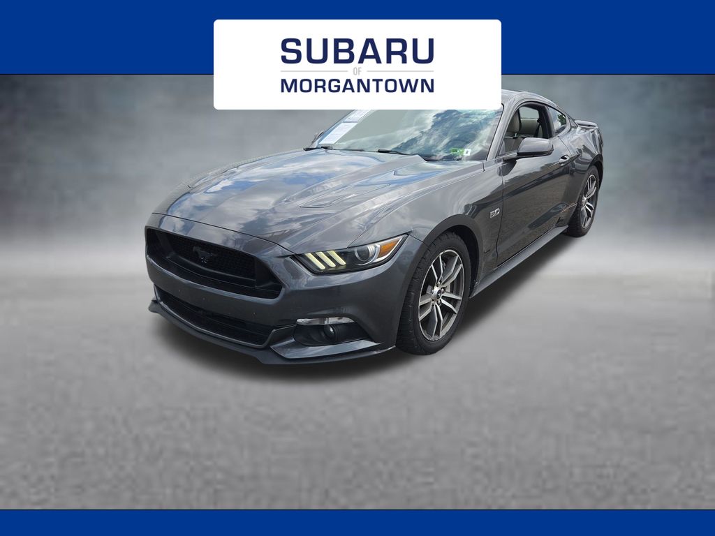 Gray 2015 Ford Mustang Coupe Rear-Wheel Drive 6-Speed Automatic