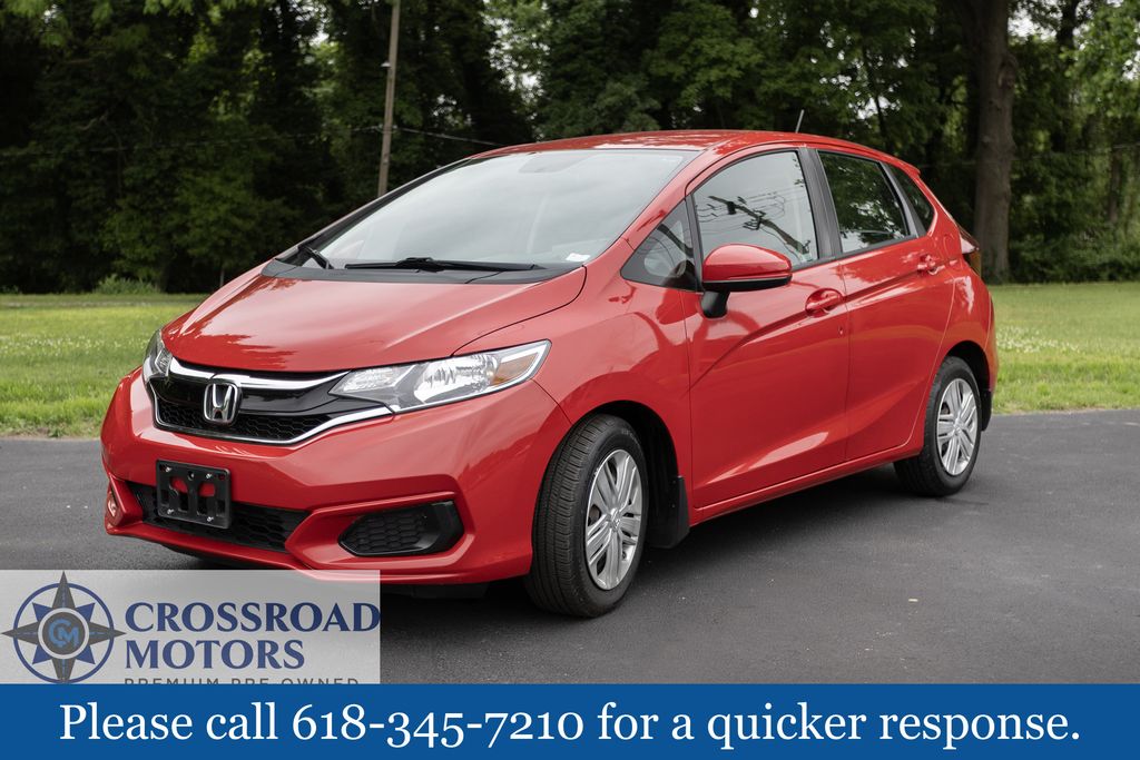 Red 2020 Honda Fit LX FWD Hatchback Front-Wheel Drive Continuously Variable Transmission