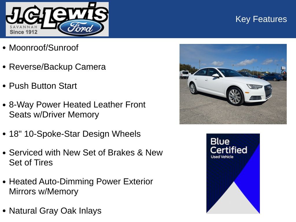 2017 Audi A4 2.0T Premium