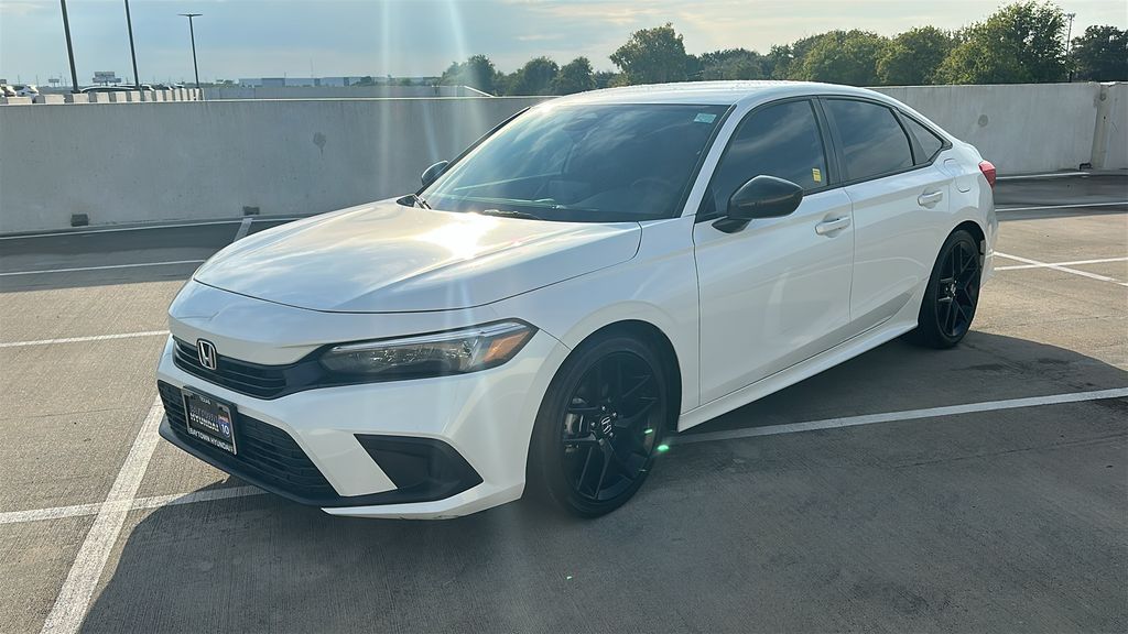 2024 Honda Civic Sport White at Emmons Autoplex