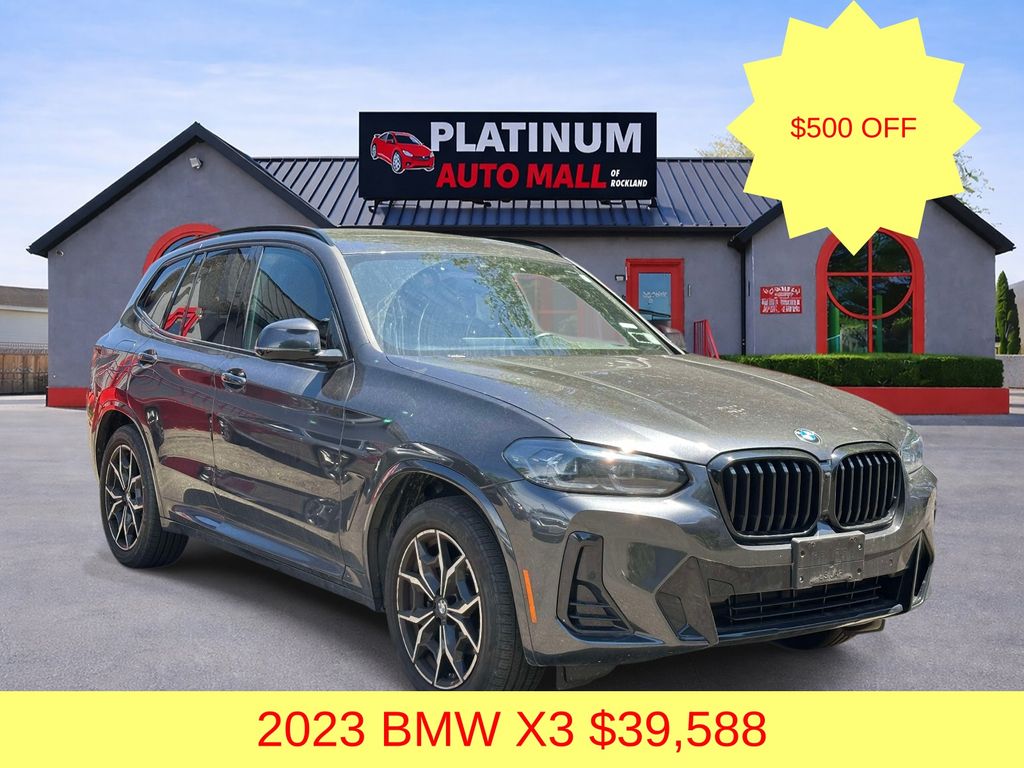 Gray (Dark Graphite Metallic) 2023 BMW X3 xDrive30i AWD SUV / Crossover All-Wheel Drive Automatic