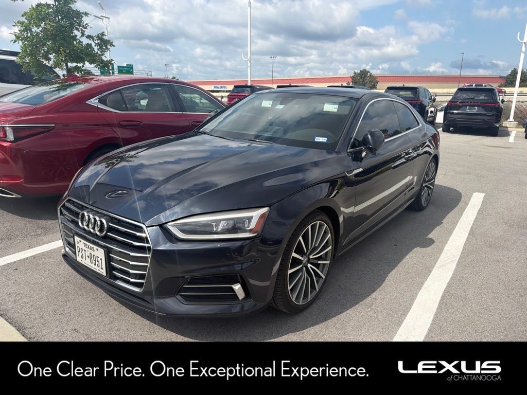 Moonlight Blue 2018 Audi A5 Coupe All-Wheel Drive 7-Speed Automatic