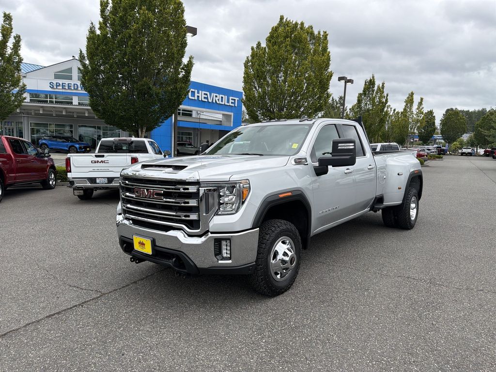 Quicksilver Metallic 2022 GMC Sierra 3500HD Pickup Truck Four-Wheel Drive 6-Speed Automatic