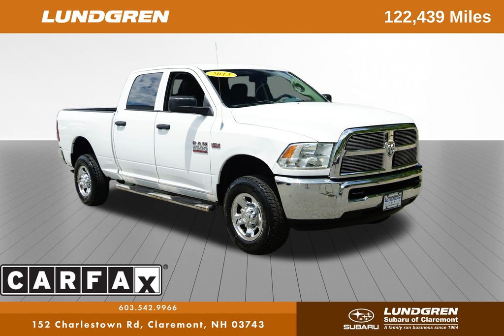 Bright White Clearcoat 2013 RAM 2500 Tradesman Crew Cab 4WD Pickup Truck Four-Wheel Drive 6-Speed Automatic