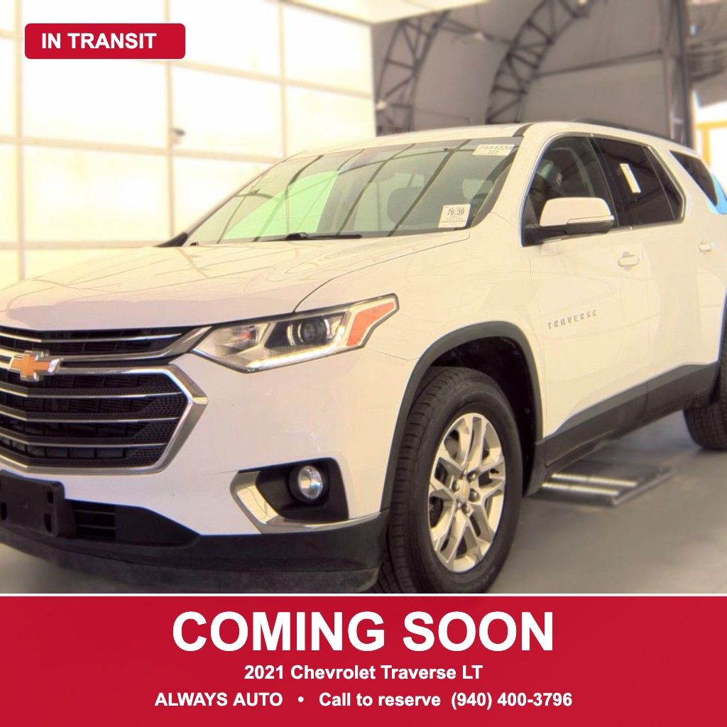 Summit White 2021 Chevrolet Traverse SUV / Crossover Front-Wheel Drive 9-Speed Automatic