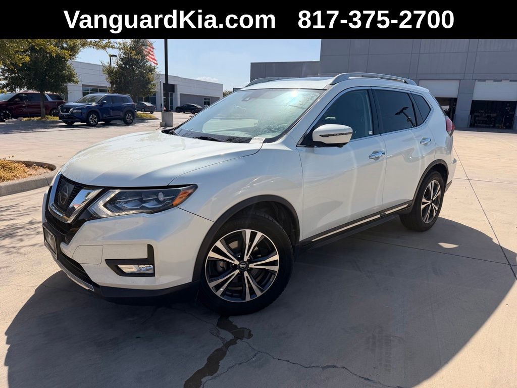 Pearl White 2017 Nissan Rogue SUV / Crossover Front-Wheel Drive Continuously Variable Transmission