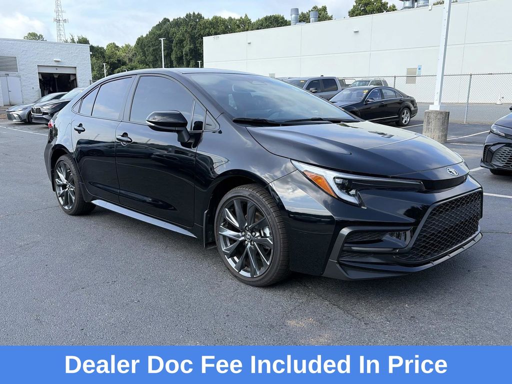 Midnight Black Metallic 2025 Toyota Corolla Sedan Front-Wheel Drive Continuously Variable Transmission