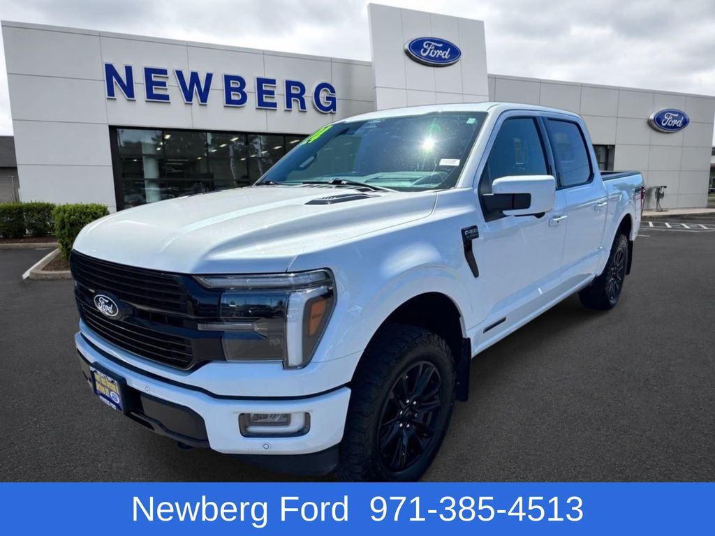 White 2024 Ford F-150 Pickup Truck Four-Wheel Drive Automatic