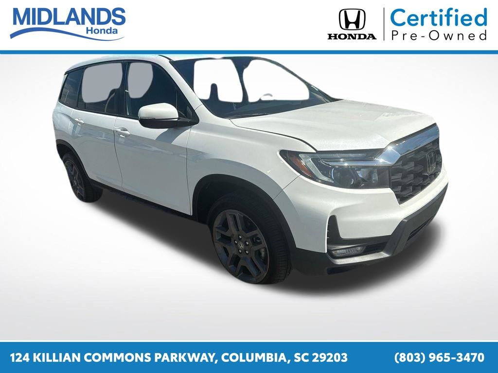 Platinum White 2023 Honda Passport EX-L AWD SUV / Crossover All-Wheel Drive 9-Speed Automatic