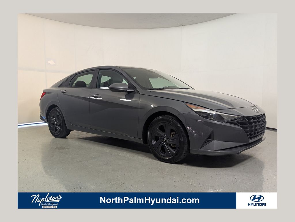 Portofino Gray 2023 Hyundai Elantra Sedan Front-Wheel Drive Continuously Variable Transmission