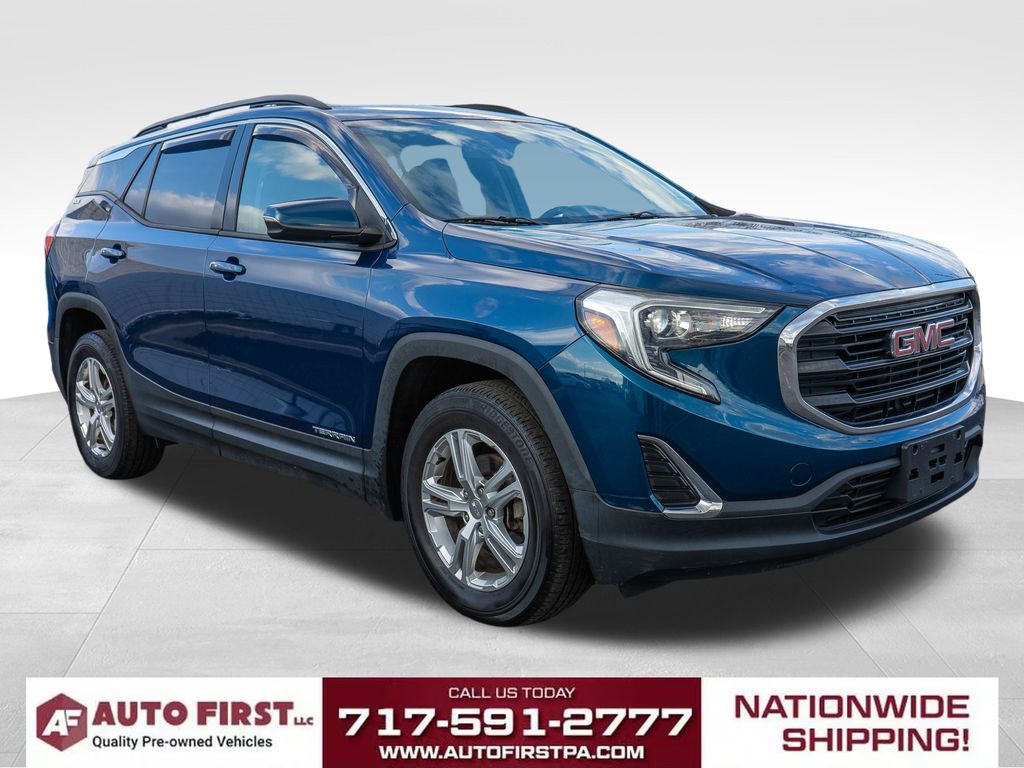Blue Emerald Metallic 2019 GMC Terrain SLE AWD SUV / Crossover Four-Wheel Drive 9-Speed Automatic