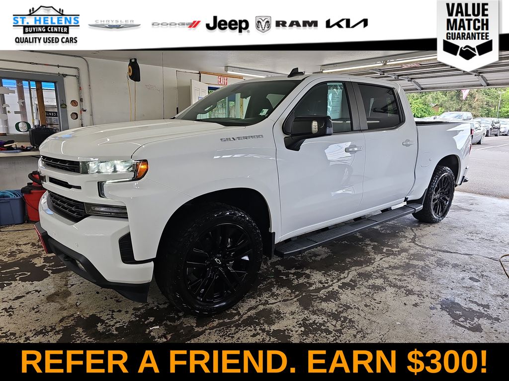 Summit White 2020 Chevrolet Silverado 1500 RST Crew Cab 4WD Pickup Truck Four-Wheel Drive 8-Speed Automatic