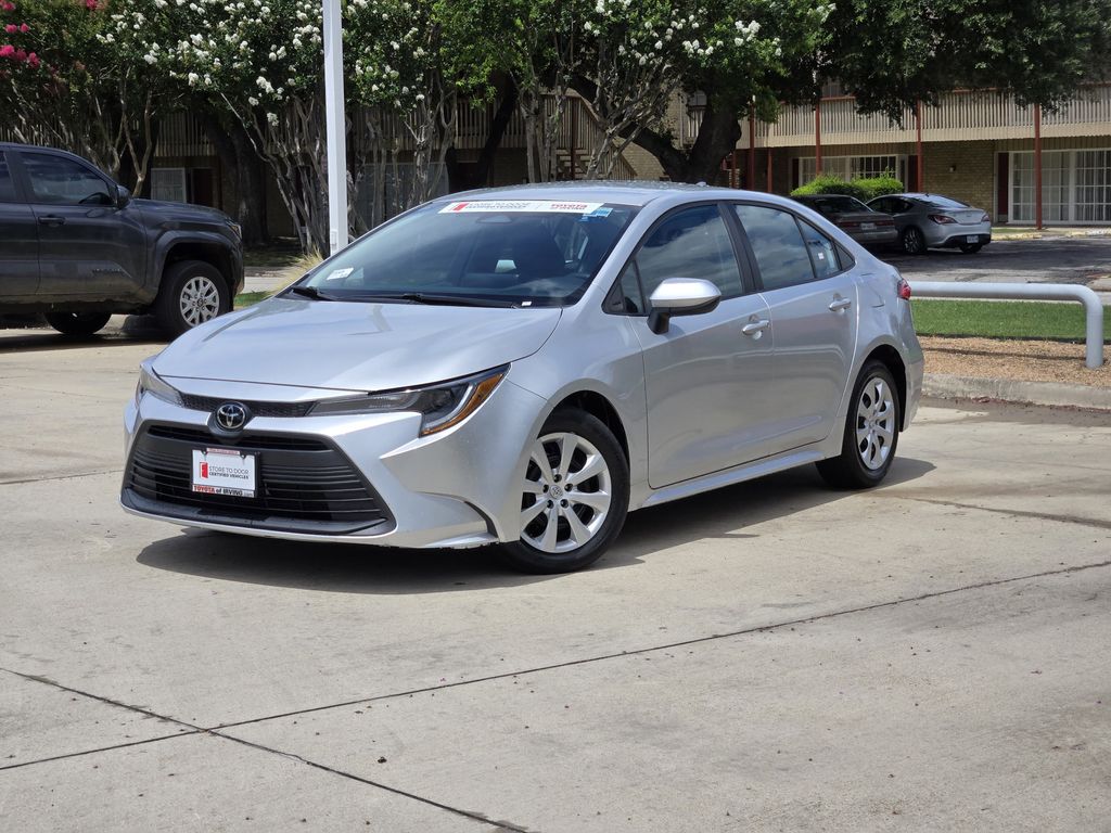 Classic Silver Metallic 2024 Toyota Corolla LE FWD Sedan Front-Wheel Drive Continuously Variable Transmission