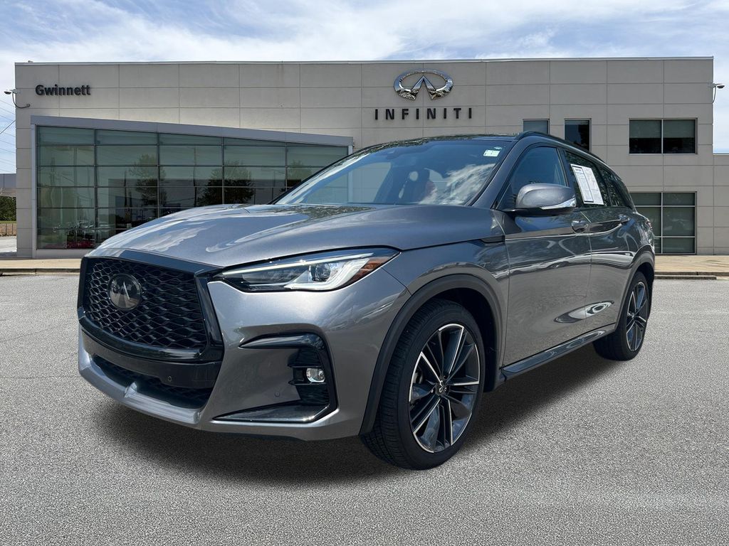 Gray (Graphite Shadow) 2025 INFINITI QX50 Sport AWD SUV / Crossover All-Wheel Drive Continuously Variable Transmission