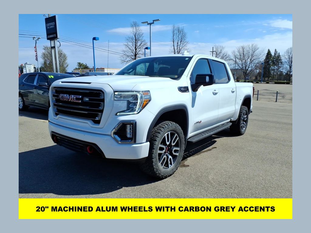 Summit White 2021 GMC Sierra 1500 AT4 Crew Cab 4WD Pickup Truck Four-Wheel Drive Automatic