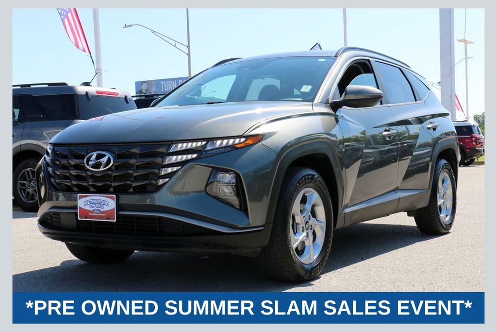 Amazon Gray 2022 Hyundai Tucson SUV / Crossover All-Wheel Drive 8-Speed Automatic