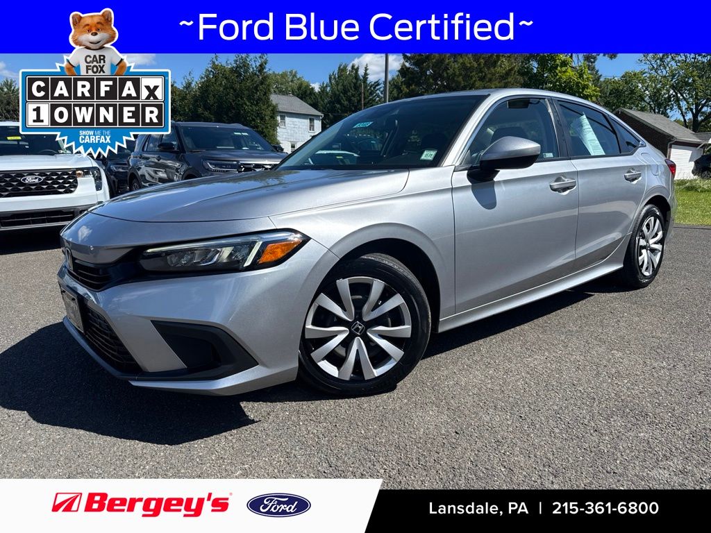 Lunar Silver Metallic 2024 Honda Civic Sedan Front-Wheel Drive Continuously Variable Transmission