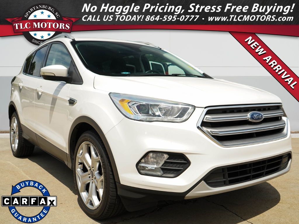 White Platinum Clearcoat Metallic 2017 Ford Escape SUV / Crossover Front-Wheel Drive 6-Speed Automatic