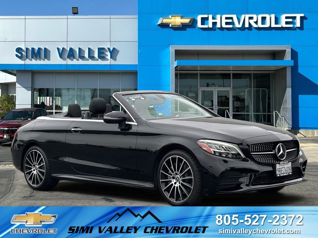 Black 2020 Mercedes-Benz C-Class Convertible Rear-Wheel Drive 9-Speed Automatic