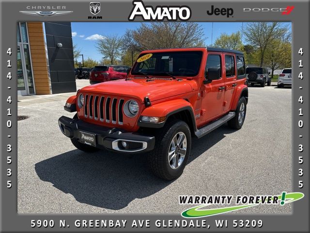 Punkn Metallic Clearcoat 2019 Jeep Wrangler Unlimited Sahara 4WD SUV / Crossover Four-Wheel Drive 8-Speed Automatic