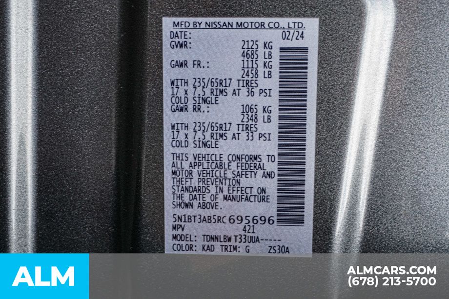Used 2024 Gray Nissan S image 56
