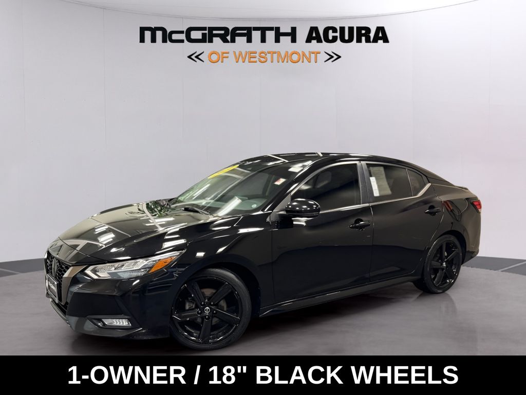 Super Black 2021 Nissan Sentra Sedan Front-Wheel Drive Continuously Variable Transmission