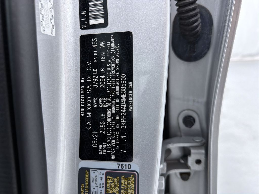 Used 2021 Kia Forte Sedan