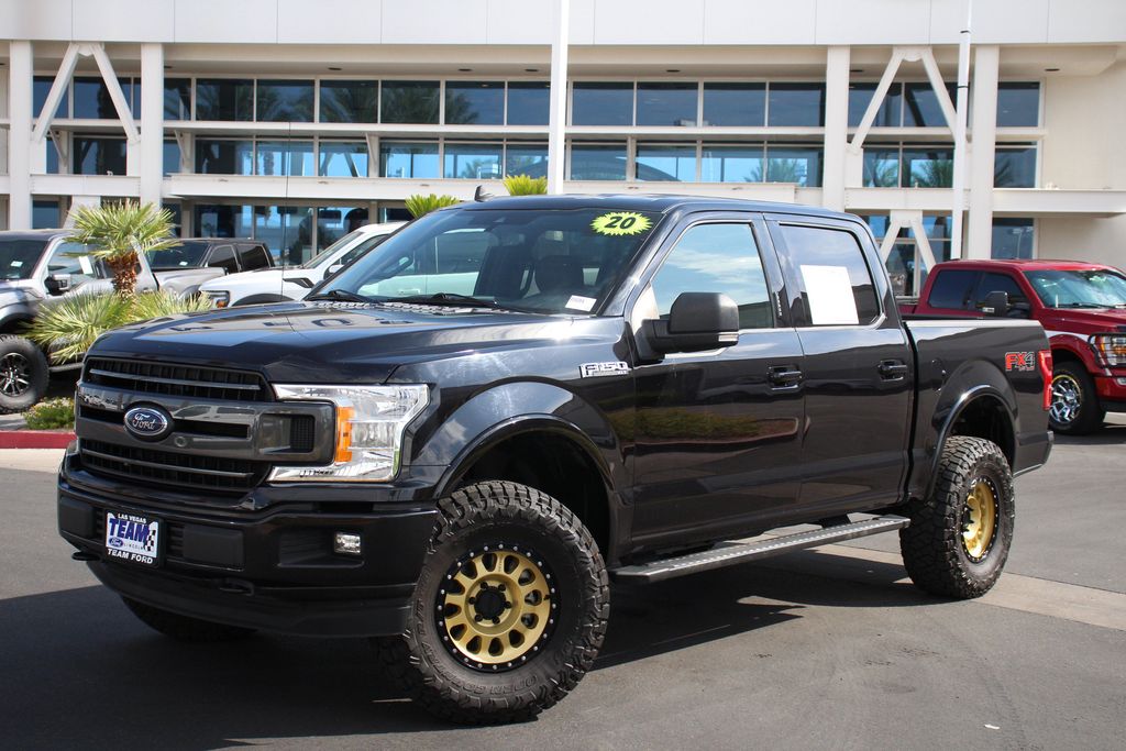 Agate Black Metallic 2020 Ford F-150 Pickup Truck Four-Wheel Drive Automatic