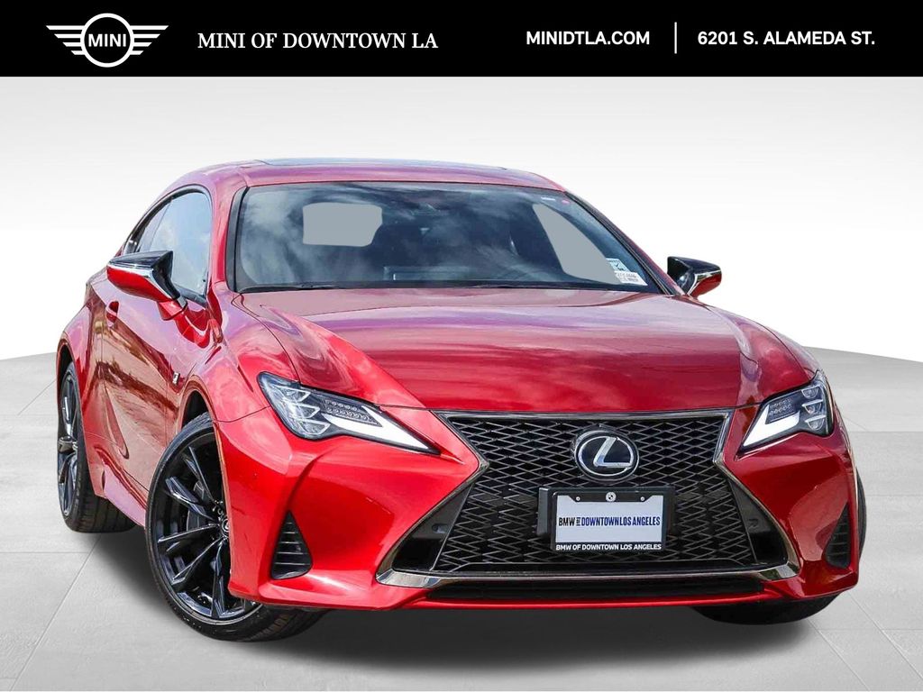 Infrared 2023 Lexus RC 350 F Sport RWD Coupe Rear-Wheel Drive 8-Speed Automatic