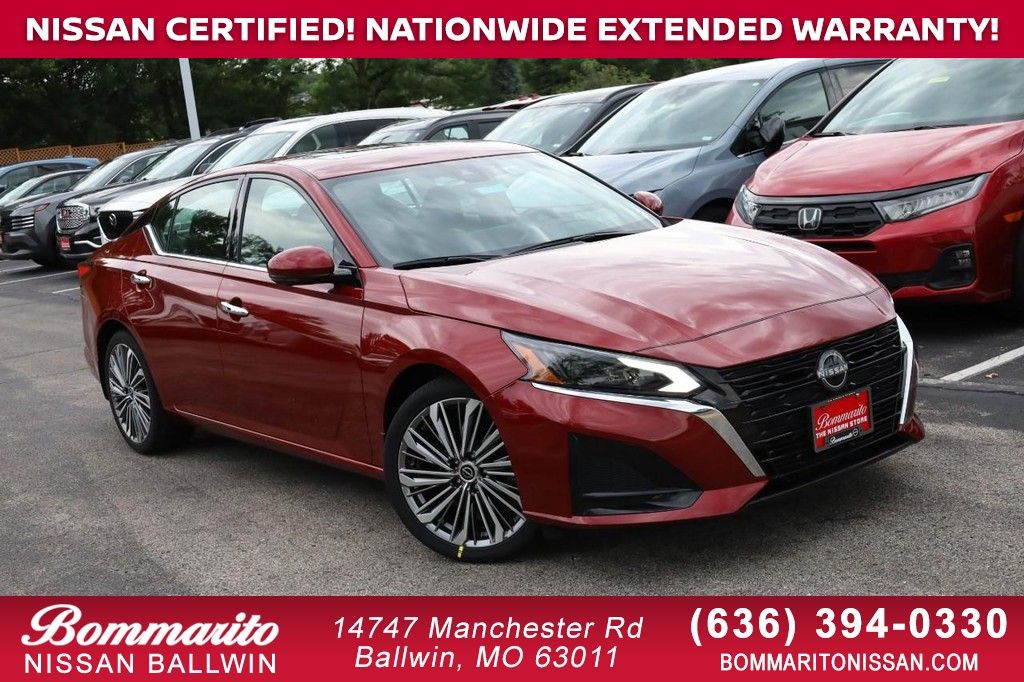 Red (Scarlet) 2025 Nissan Altima Sedan Front-Wheel Drive Continuously Variable Transmission