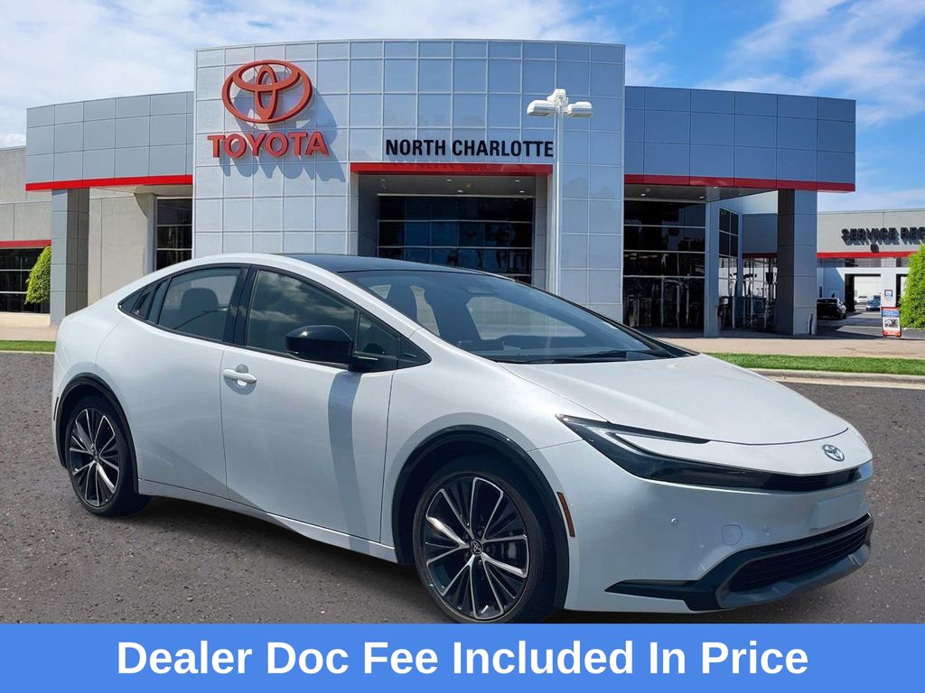 White (Wind Chill Pearl) 2023 Toyota Prius Hatchback Front-Wheel Drive Continuously Variable Transmission