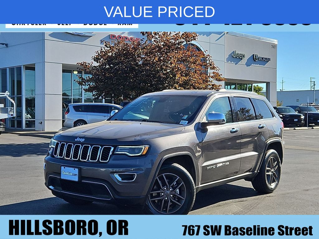 Billet Silver Metallic Clearcoat 2017 Jeep Grand Cherokee SUV / Crossover Four-Wheel Drive 8-Speed Automatic