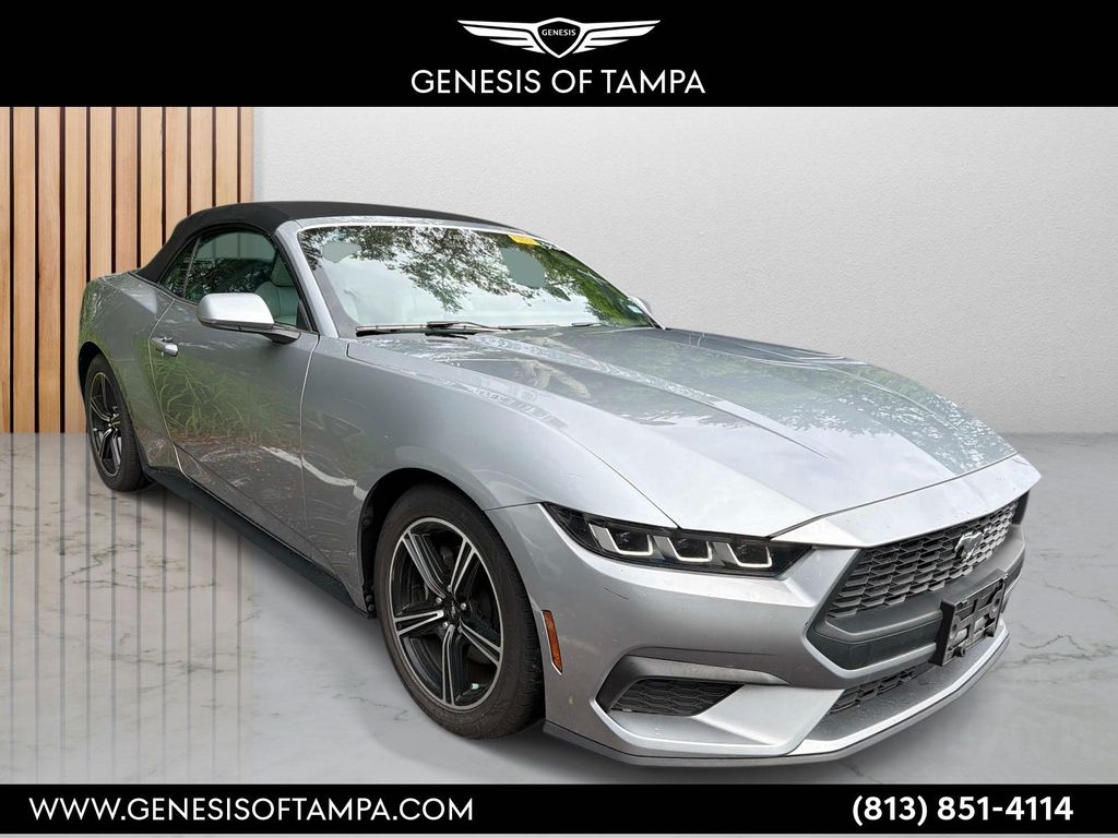 Silver Metallic 2024 Ford Mustang Convertible Rear-Wheel Drive Automatic