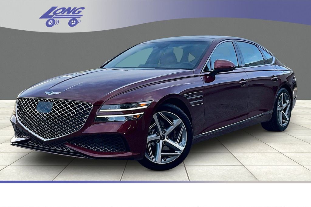 Cavendish Red 2023 Genesis G80 Sedan All-Wheel Drive 8-Speed Automatic