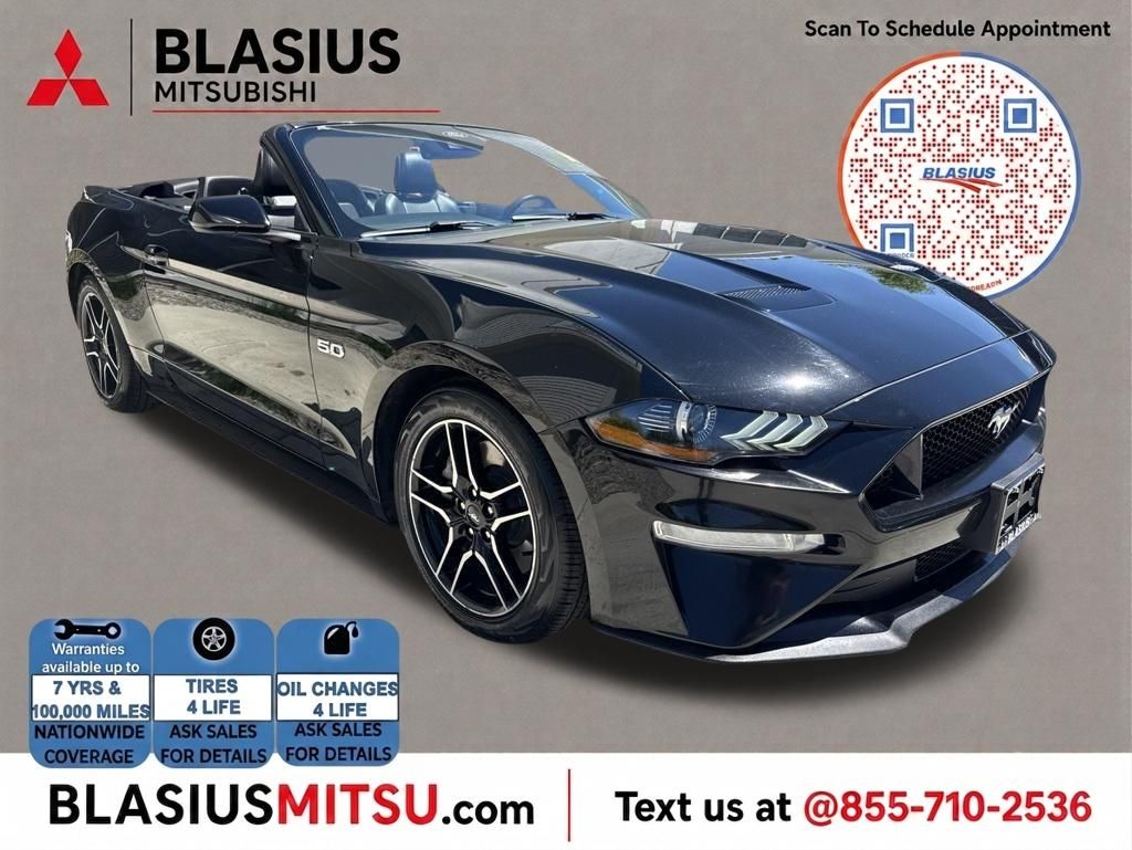 Black 2022 Ford Mustang Convertible Rear-Wheel Drive Automatic