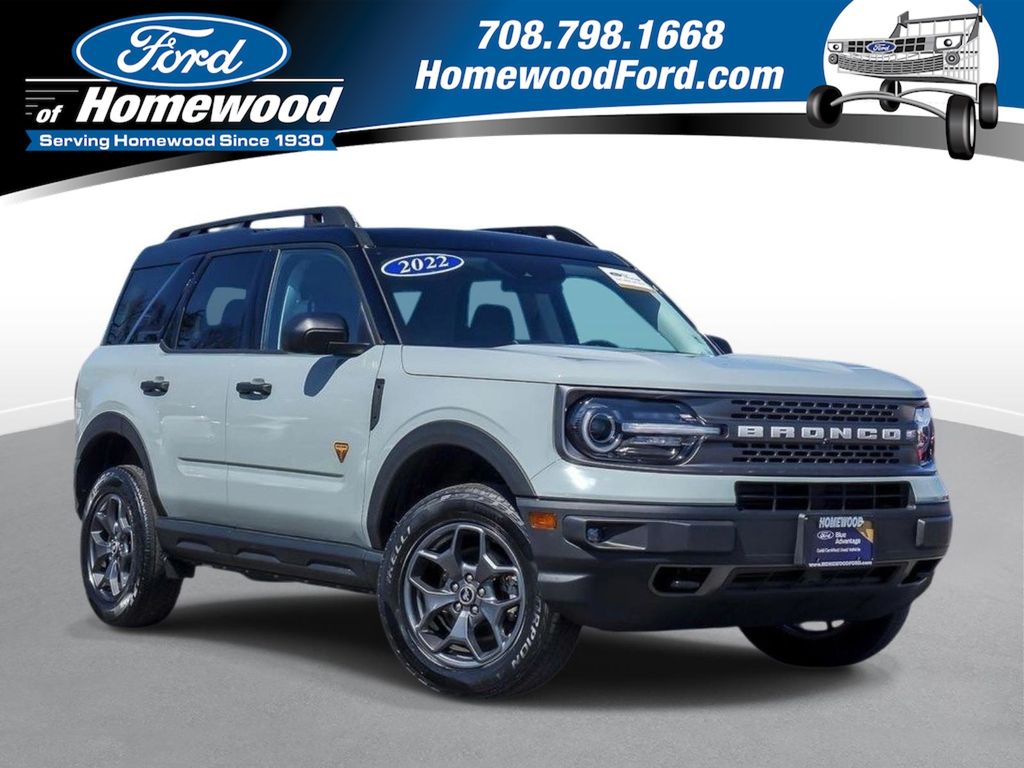 Cactus Gray 2022 Ford Bronco Sport Badlands 4WD SUV / Crossover All-Wheel Drive 8-Speed Automatic