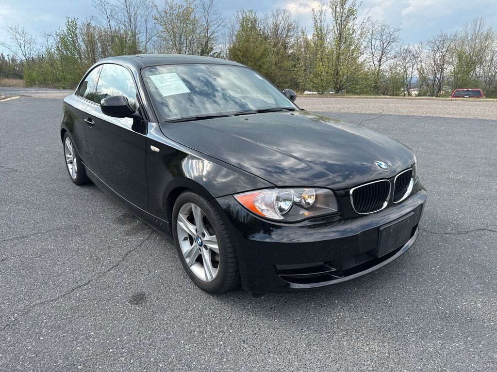 Jet Black 2011 BMW 1 Series 128i Coupe RWD Coupe Rear-Wheel Drive 6-Speed Automatic