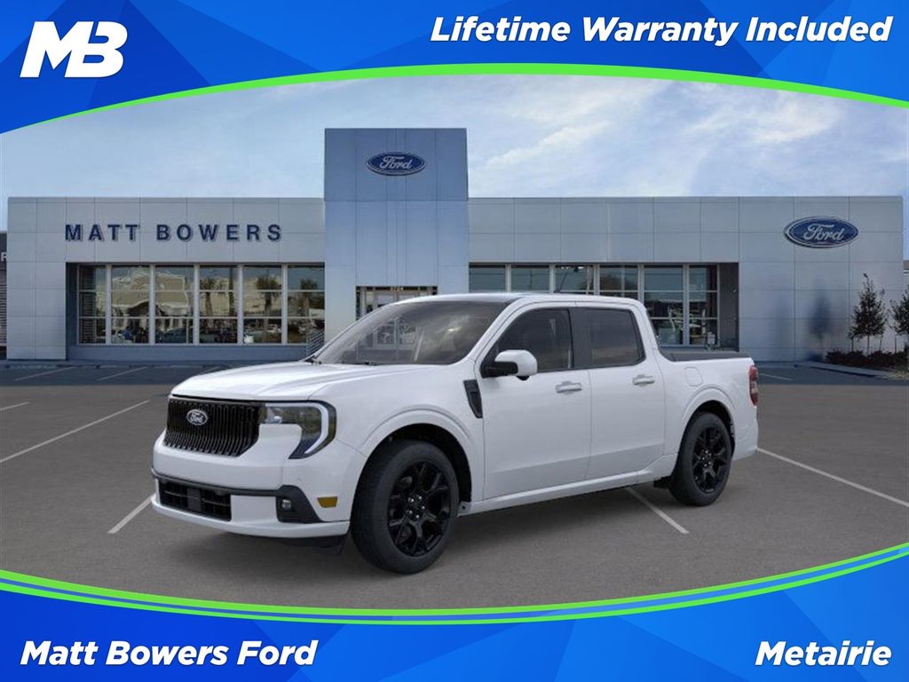 Oxford White 2025 Ford Maverick Pickup Truck All-Wheel Drive 7-Speed Automatic