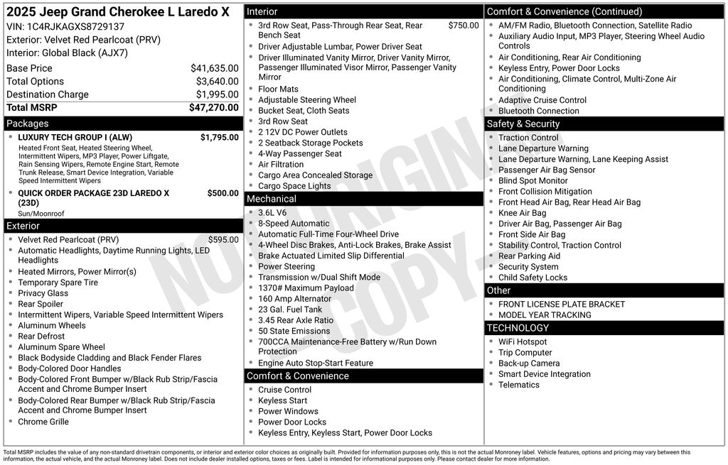 New 2025 Red Jeep Laredo image 6