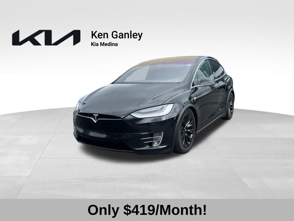 Solid Black 2020 Tesla Model X Long Range AWD SUV / Crossover All-Wheel Drive 1-Speed Automatic
