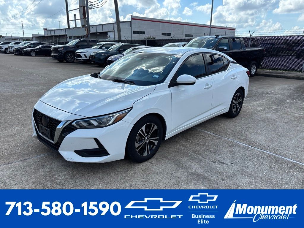 2022 Nissan Sentra SV White at DeMontrond Mazda