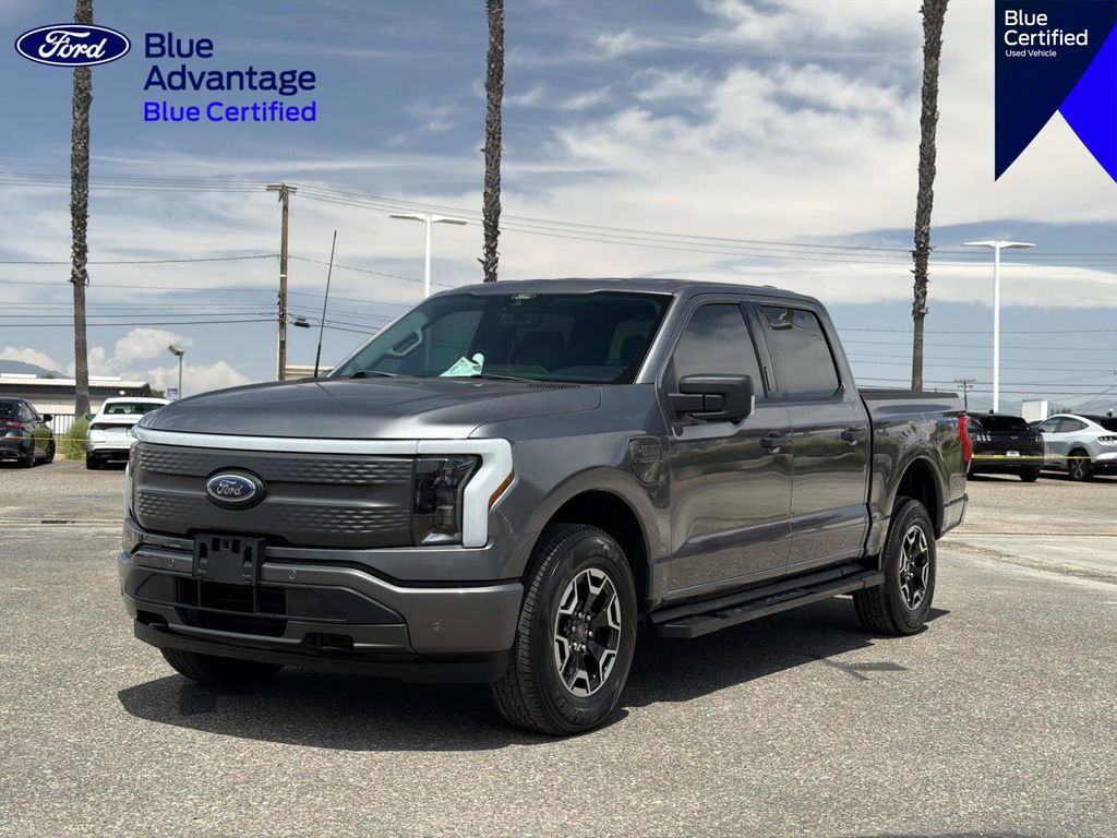 Gray Metallic 2022 Ford F-150 Lightning Pickup Truck All-Wheel Drive Automatic