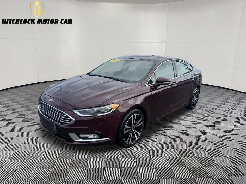 Red (Burgundy) 2017 Ford Fusion Sedan All-Wheel Drive 6-Speed Automatic