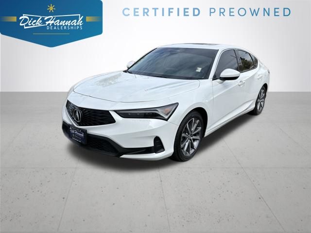 White 2025 Acura Integra FWD Sedan Front-Wheel Drive Continuously Variable Transmission